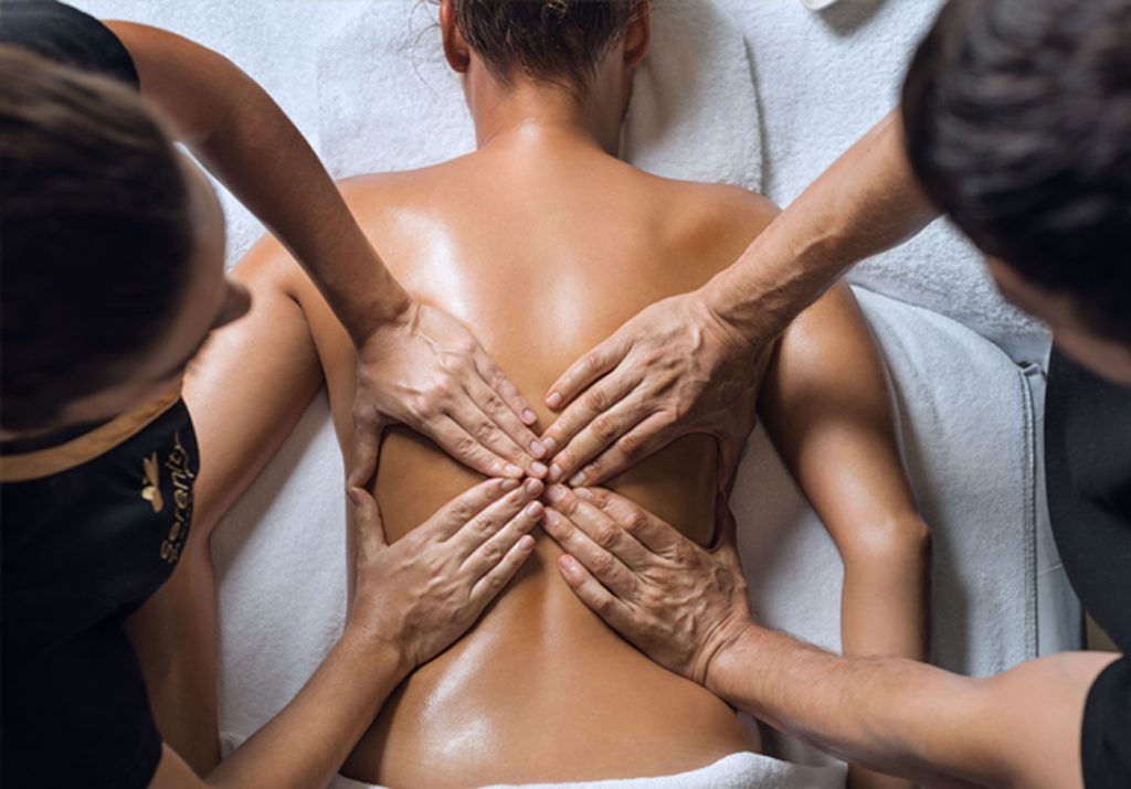 Mulher massagem corpo inteiro